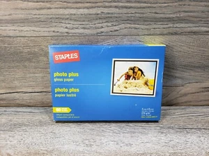 Staples Photo Plus Gloss Ink Jet Photo Paper 4X6 60 Sheets - Picture 1 of 5