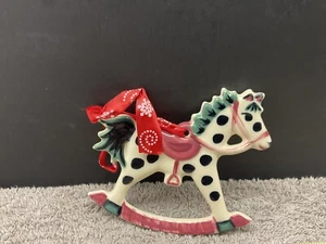 Gail Pittman / Vintage / Schaukelpferd schwarze Punkte / neuwertig - Bild 1 von 4