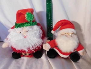 2 Peluche Navidad 7" Papá Noel: Cuero Punita y Niños o América Gafas Decoración - Imagen 1 de 10