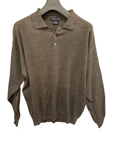Northern Isles Mens Pullover Sweater 1/4 Button Neck - Picture 1 of 3