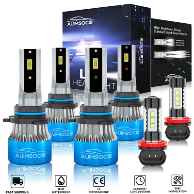 For Honda Odyssey 2005 2006 2007 2008 2009 2010 LED Headlight Kit + Fog Light A+ - Image 1 of 4