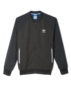 Totalmente Nueva Chaqueta de Pista Tejida Deportiva de Lujo Adidas Talla Pequeña Para Hombre Negra - Imagen 1 de 6