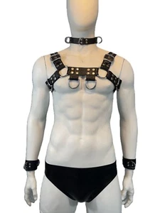 **CLEARANCE ITEMS ** Leather Chest Harness - Picture 1 of 11
