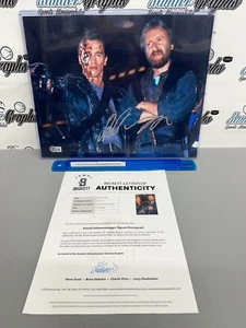 ARNOLD SCHWARZENEGGER FIRMATO TERMINATOR AUTOGRAFATO 11X14 FOTO-BECKETT LOA BAS - Foto 1 di 8