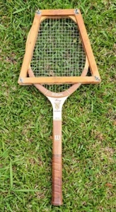 Vintage Wilson Billie Jean King Wood Tennis Racquet  - Picture 1 of 8