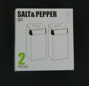 AMINNO Salz Pfefferstreuer elegantes Design Glas Deko Edelstahldeckel - Bild 1 von 6