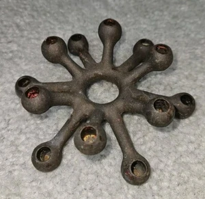 Dansk Candle Holder Tiny Taper Spider 12ct Cast Iron MCM Retro Vintage Signed - Picture 1 of 3
