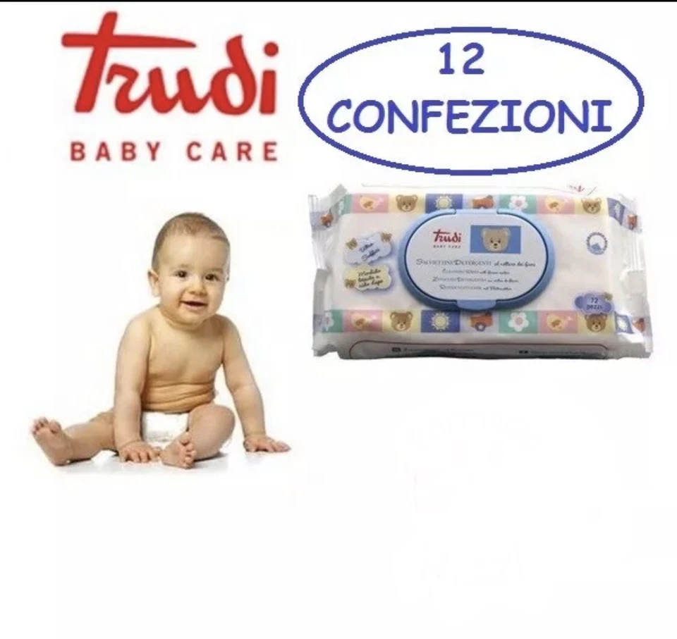 SALVIETTINE TRUDI per il cambio - 12 confezioni da 72 salviette Trudi - Immagine 1 di 1