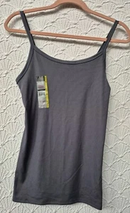 Womens Ribbed Tank Top Gray JUNIORS No Boundaries L (11/13) New - Picture 1 of 6