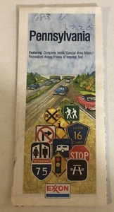 Pennsylvania Travel Map Fold Out Brochure Booklet Ephemera M4 - Picture 1 of 4