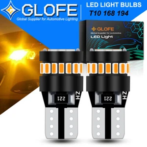 21SMD LED T10 168 Front Side Marker License Plate Tag Light Bulb Amber Yellow - Bild 1 von 6