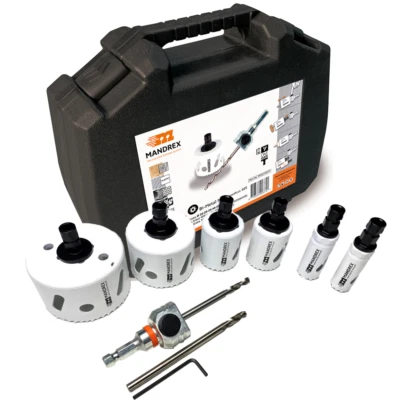 Mandrex 10-teiliges Premium Lochsägen Set Bi-Metall M42 SpeedXcut für Edelstahl  - Bild 1 von 4