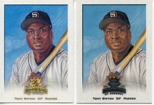 2002 Donruss Diamond Kings Sample Gold #145 Tony Gwynn (both versions)