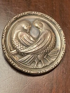 Raro broche paloma grande de plata de ley patentado años 40 - Imagen 1 de 12