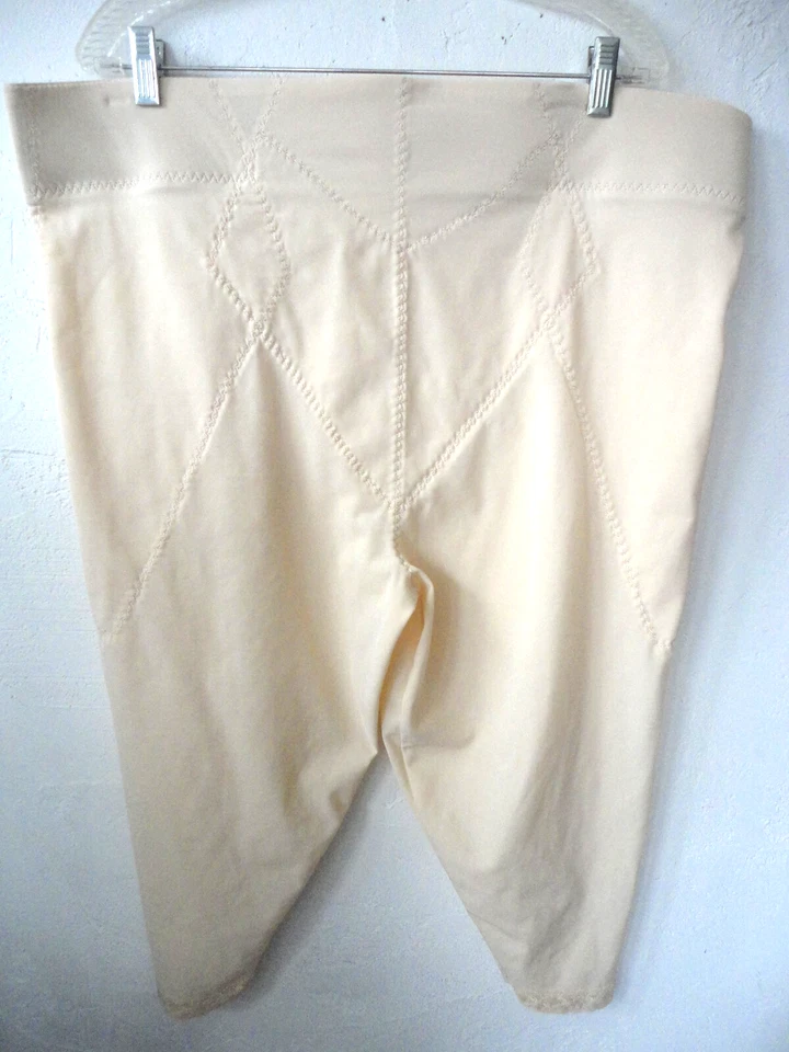 Faja Crown-Ette Marfil Pierna Larga Vintage Talla Grande 50 10X Estilo 812 Sin Usar Nueva Sin Etiquetas Foto 1 de 4