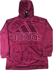 ADIDAS Girls Poly Fleece Hoodie Size XL/16 Purple NWT - Picture 1 of 1