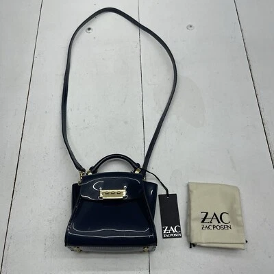 Zac Posen Eartha Iconic Top Handle Mini Purse Navy Glass  - Image 1 of 4