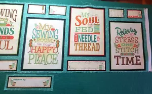 Sewing Mends the Soul Angela Anderson Quilting Treasures cotton quilting Fabric - Picture 1 of 9