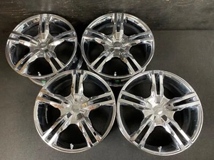 (4) Platinum 292 Saber Chrome Wheels Rims+Caps 18x8 et42 5x114.3/5x120 74HB - Picture 1 of 24