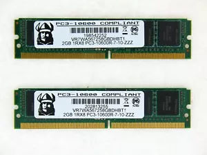Viking VR7WA567258GBDHBT1 2GB 1Rx8 PC3-10600R-7-10-zzz Mini-Rdimm 244p lot of 2 - Picture 1 of 1