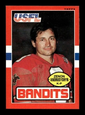 1985 Topps USFL #123 Zenon Andrusyshyn NEAR MINT *e5 - Image 1 of 2