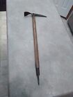 Vintage Wood Handle Interalp Camp Ice Axe Made In Italy 31.5"