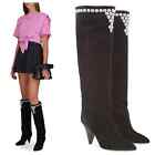 Isabel Marant Libree Studded Suede Knee High Boots Size 38