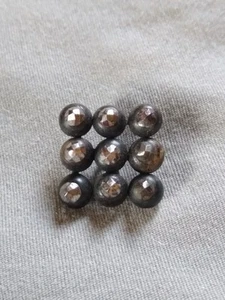 Antique Cut Steel Metal Button. - Picture 1 of 12