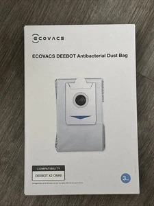 ECOVACS Dustbag 3 Pcs for DEEBOT T30S / COMBO / X2 OMNI/ White - Picture 1 of 4