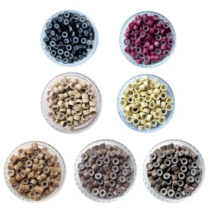 Extensiones de cabello con micro cuentas forradas de silicona punta de enlace 5 mm - Imagen 1 de 8