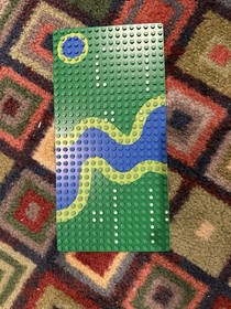 LEGO 3857pb02 Baseplate 16 x 32 Set 6071 Forestmen&rsquo;s crossing