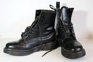 Dr Martens Serena Mono Fur Black Leather Warm WinterAnkle Boots Size Uk 5 - Picture 1 of 15
