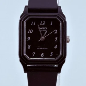 CASILQ-142 Quarz schwarzes Zifferblatt gibt ein wenig Schmutz am Gürtel 22,0 mm - Bild 1 von 14