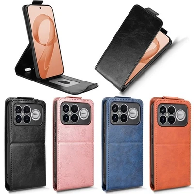 For XiaoMi Poco F8 Ultra, Luxury Vertical Up-Down Leather Wallet Case Cover - Image 1 of 4