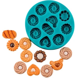 Molde para galletas pequeñas - Molde de caramelo de silicona, molde en miniatura, molde para derretir cera, galleta - Imagen 1 de 7