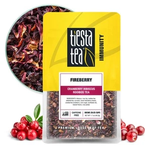 - Cranberry Hibiscus Rooibos Tea | Fireberry | Loose Leaf | Herbal Blend with... - Picture 1 of 9