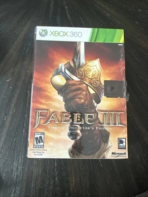 Novo em folha lacrado de fábrica XBOX 360 Game Fable III edição limitada de colecionador rasgo - Imagem 1 de 4