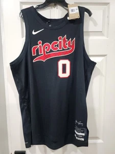 Nike AUTHENTIC Damian Lillard Portland Trail Blazers RIP CITY ADV Jersey XL 52 - Picture 1 of 10