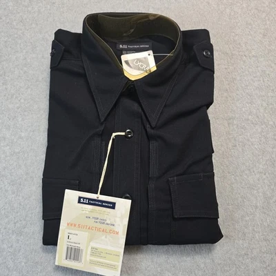 5.11 Tactical Series Uniform Shirt Mens Large Midnight Navy Short Sleeve 41132 - Image 1 of 4
