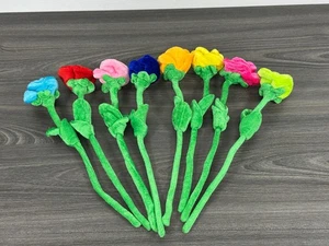 8 pcs 12-inch Rose Stuffed Plush Toy Rose Dolls Simulation Rose Bouquet - Picture 1 of 5