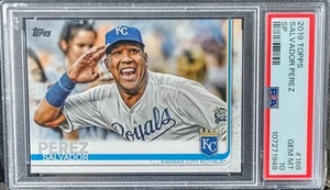 2019 Topps Salvador Perez Short Print Image Variation #168 KC Royals PSA 10 - Bild 1 von 2
