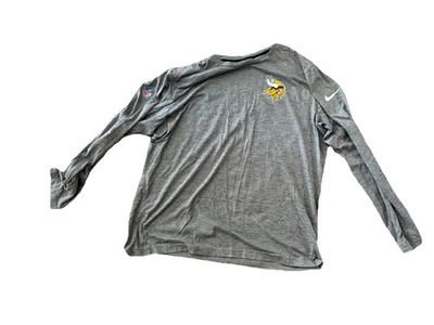 Рубашка Nike Minnesota Vikings с длинным рукавом Dri-Fit мужская XL NFL на поле черная - Изображение 1 из 4