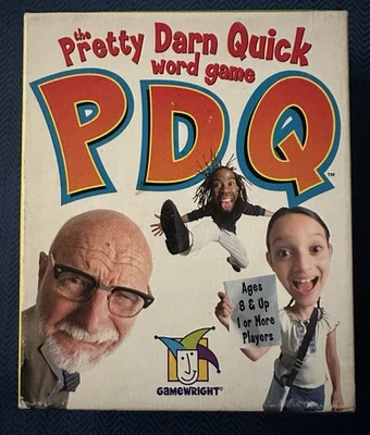 Pretty Darn Quick PDQ Card Game Word Game Gamewright 2003 - COMPLETE  - Image 1 of 3