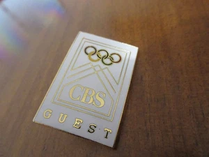 Pin LILLEHAMMER 1994 CBS GUEST Medien TV Olympia MEDIA OLYMPICS - Bild 1 von 2