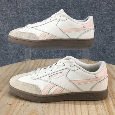 Reebok Shoes Womens 8 Forte Lounger Athletic Low Top Sneakers White Pink Leather - Image 1 of 4