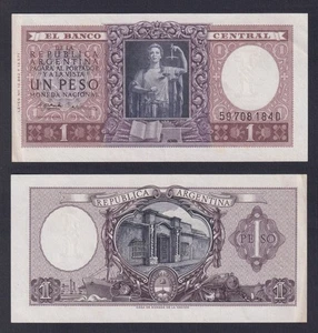 Banconota Argentina 1 peso 1956 P.-263b SUP/AU - Picture 1 of 1