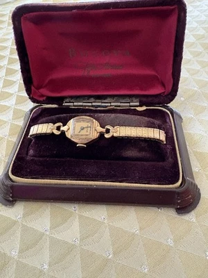 Reloj Bulova vintage de cuerda para damas relleno de oro de 10K - funciona  Foto 1 de 4