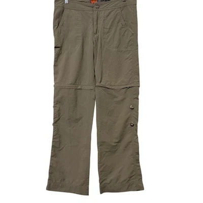 Merrell Caqui Verde Opti-wick Cremallera Convertible Senderismo Nylon Pantalones Para Mujer 6 Foto 1 de 4