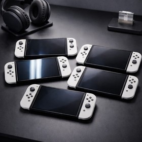 Nintendo Switch OLED Console and Controllers White