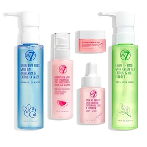 W7 Self Care Skincare Set | Face Cleanser, Toner, Serum, Moisturizer & Lip Mask - Picture 1 of 12